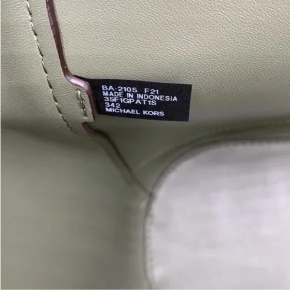 Michael Kors Portia Small Bucket Tote in Army Green color - Picture 10 of 13